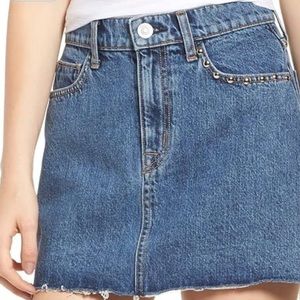 Hudson The Viper Denim mini skirt Size 26